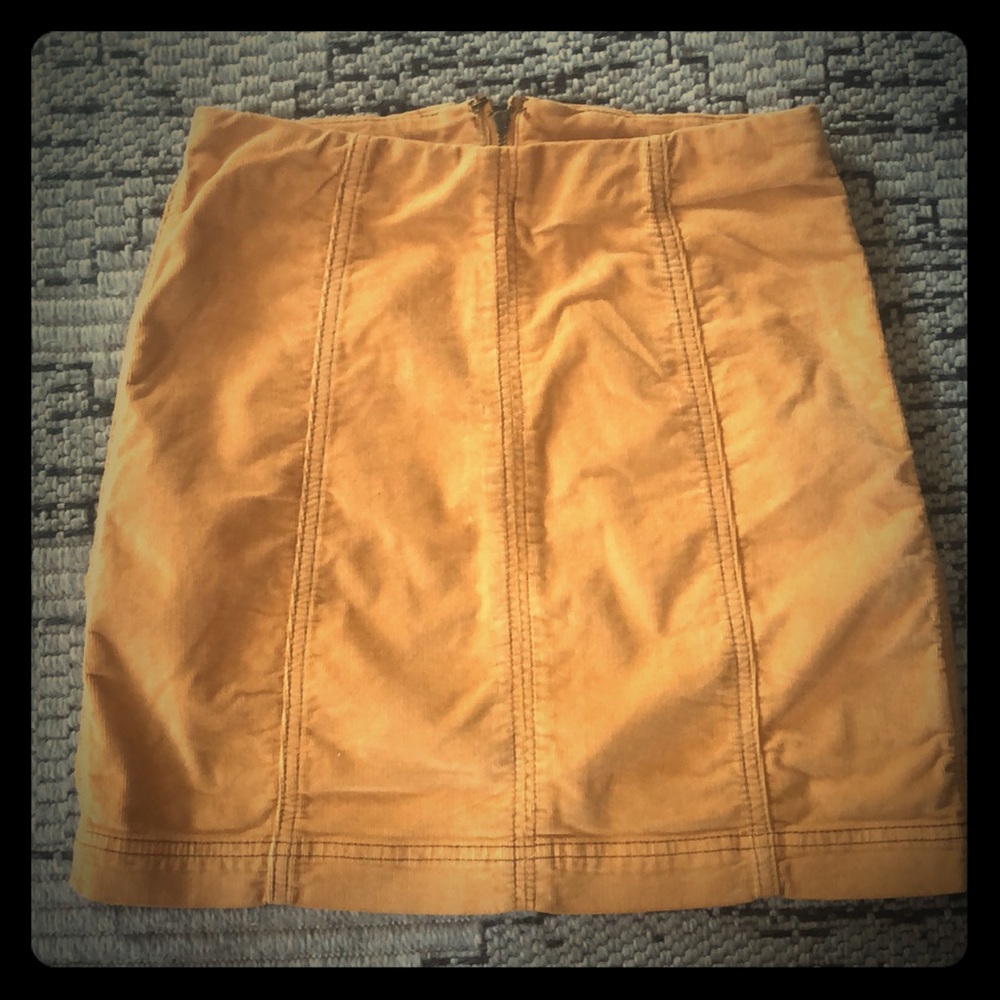 Free People Corduroy skirt - marigold